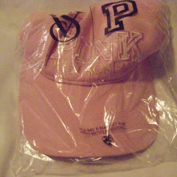Victorias Secret PINK x LoveShack Fancy Baseball Hat Cap Pink NWT main image 9